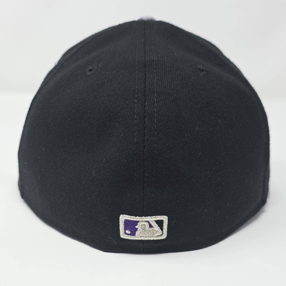 New Era 59FIFTY Colorado Rockies MLB Black Baseball Cap Size 7 1/2 - Picture 2 of 8